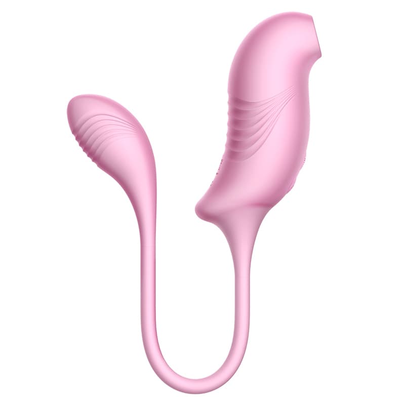 EROCOME Tucana 杜鵑座 吸啜+震動雙點刺激按摩器 - 粉紅色