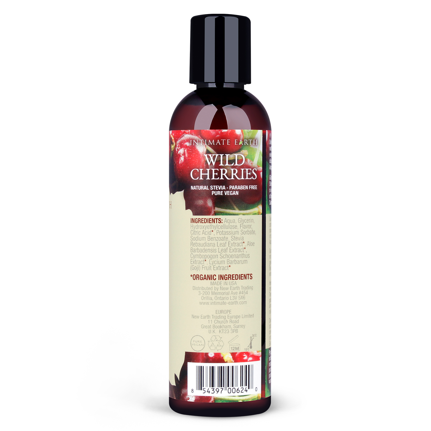 Intimate Earth - 有機果味口交潤滑液 櫻桃味 - 120ml