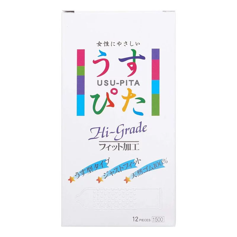 Japan Medical Usu-Pita 高級 1500 12 片裝 乳膠安全套