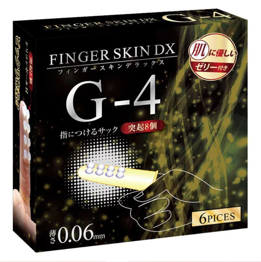 Kiss Me Love - Finger Skin DX G-4 0.06mm 6 片裝 乳膠指險套