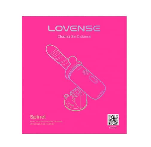 LOVENSE - Spinel 可APP控推撞抽插加熱式按摩棒+手持/吸啜底盤