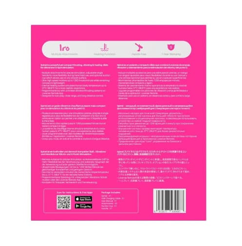LOVENSE - Spinel 可APP控推撞抽插加熱式按摩棒+手持/吸啜底盤
