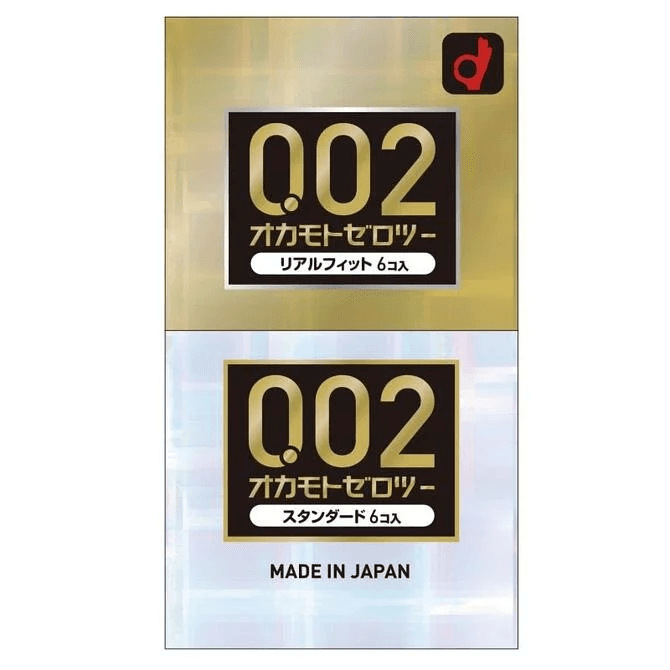 岡本 薄度均一 0.02 標準 及 真貼身 (日本版) 12 片裝 PU安全套
