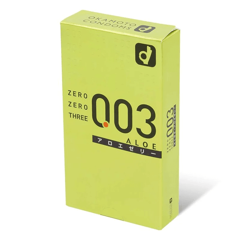 岡本。零零三 0.03 蘆薈 (日本版) 10 片裝 乳膠安全套