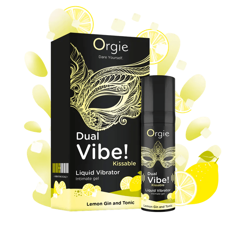 Orgie - Dual Vibe! 口交專用 冰火震震高潮液 (Lemon Gin and Tonic 口味)