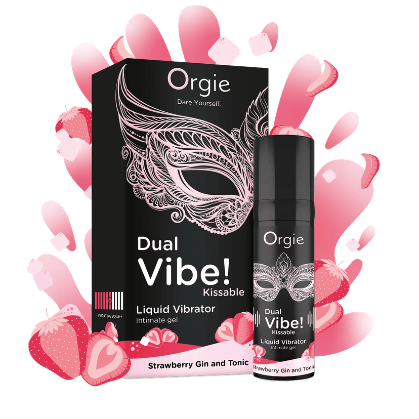 Orgie - Dual Vibe! 草莓琴湯尼味酥麻震感口交高潮凝膠 -15 ml