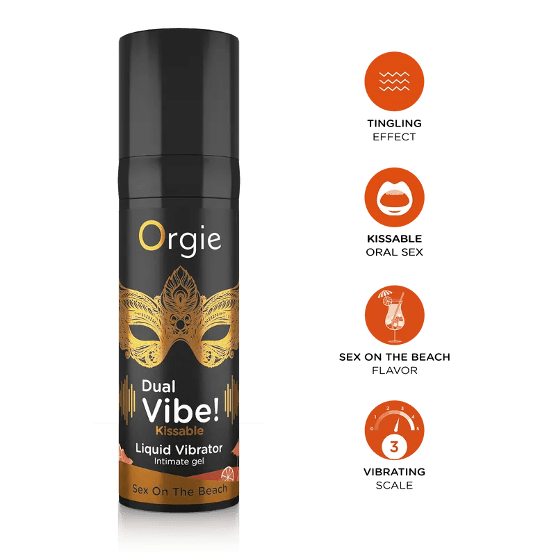Orgie Dual Vibe! 跳動式口交快感增強潤滑液 SEX ON THE BEACH 15ml
