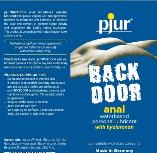pjur Back Door 肛交專用 水性潤滑劑 30ml