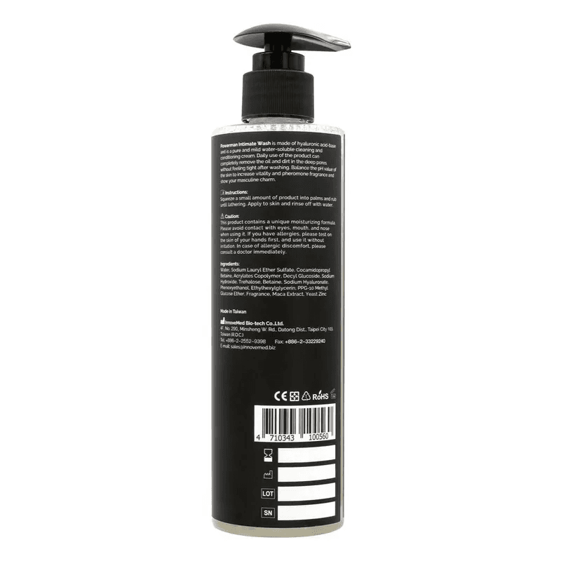 【許藍方推薦】PLAY & JOY POWER MAN 男性清潔乳 250ml