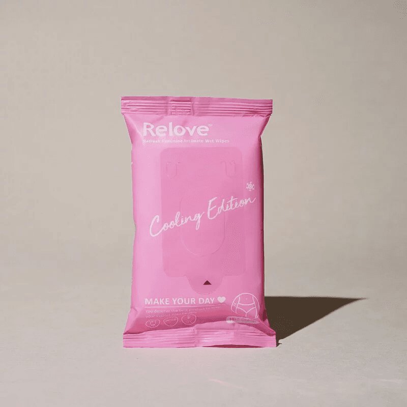 Relove 涼感私密弱酸平衡濕紙巾(玫瑰香)