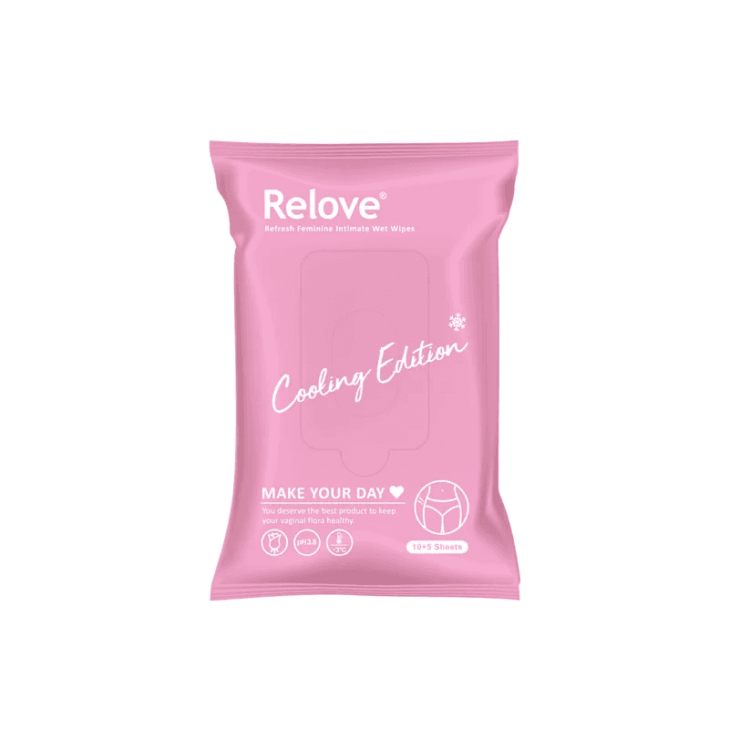 Relove 涼感私密弱酸平衡濕紙巾(玫瑰香)