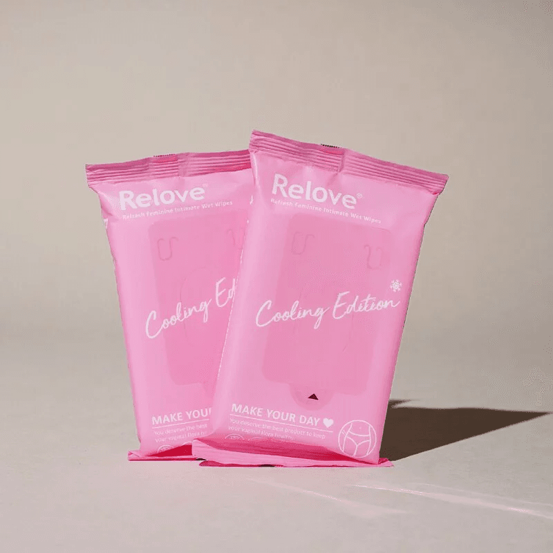 Relove 涼感私密弱酸平衡濕紙巾(玫瑰香)