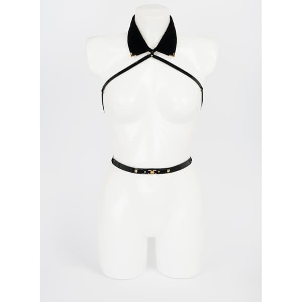 Fraulein Kink Noir Harness 絲絨頸圈身體綁帶