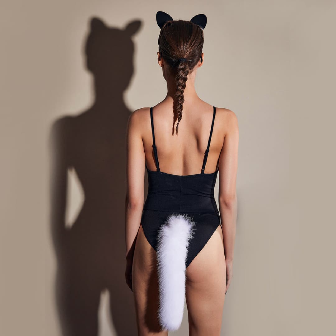 UPKO Fox Fur Tail Small Butt Plug(狐狸毛尾小號後庭塞)