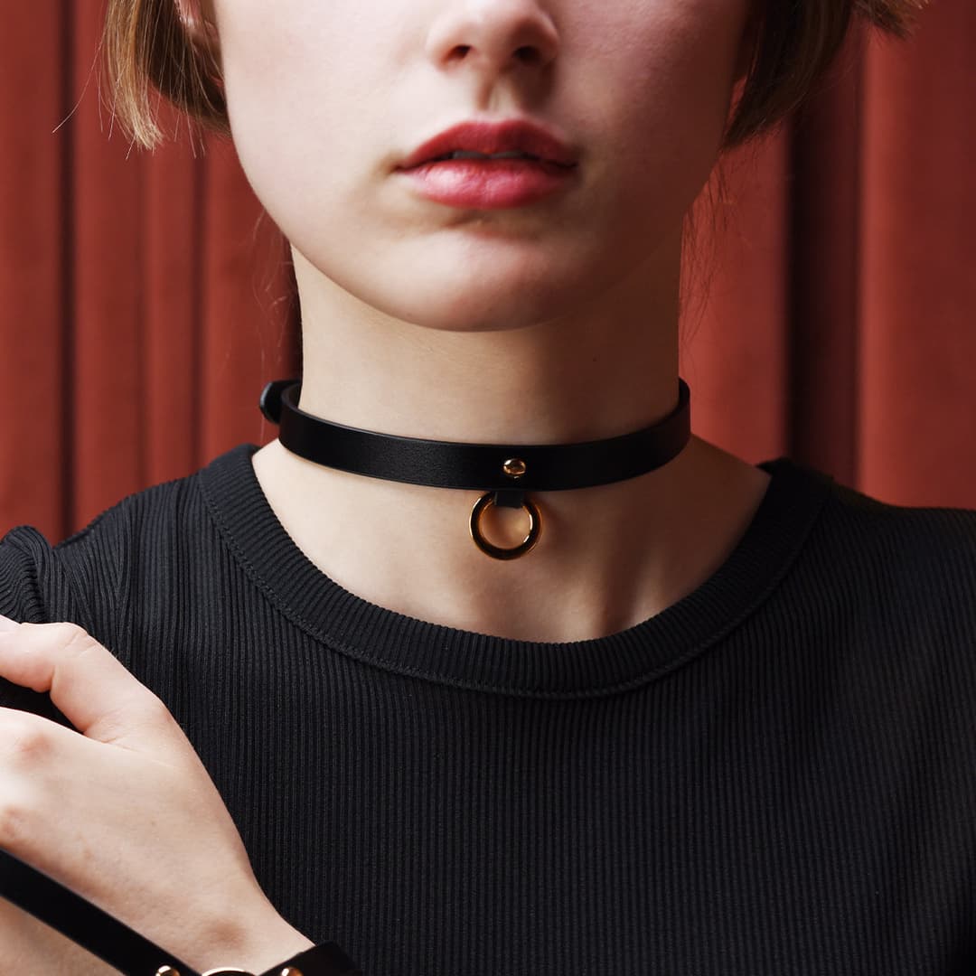 UPKO 皮革細頸鏈(Leather Thin Choker)