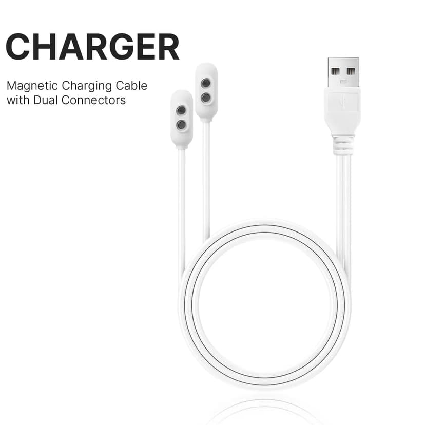 SVAKOM USB-A 轉雙頭磁吸充電線