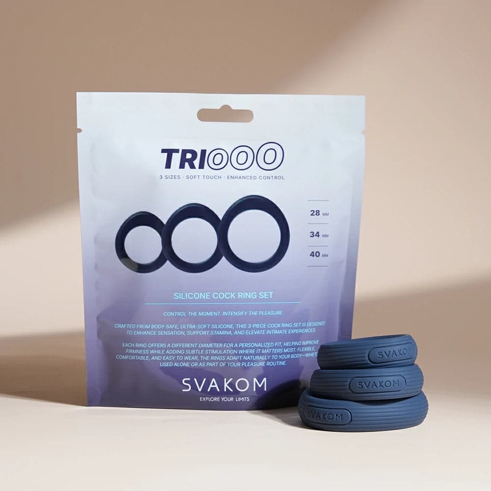 SVAKOM TRIOOO 矽膠陰莖環三件裝