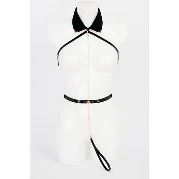 Fraulein Kink Noir Harness 絲絨頸圈身體綁帶