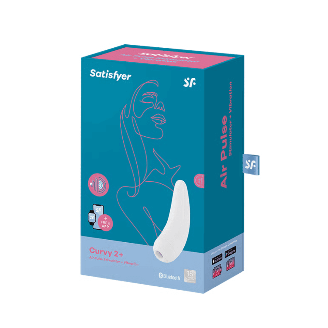 Satisfyer Curvy 2+ 吸啜震動器 - 白色