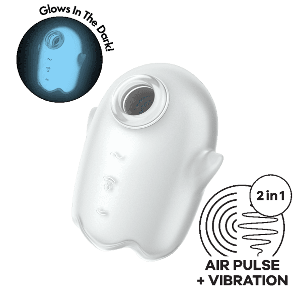Satisfyer - Glowing Ghost 發光吸吮陰蒂震動器 白色