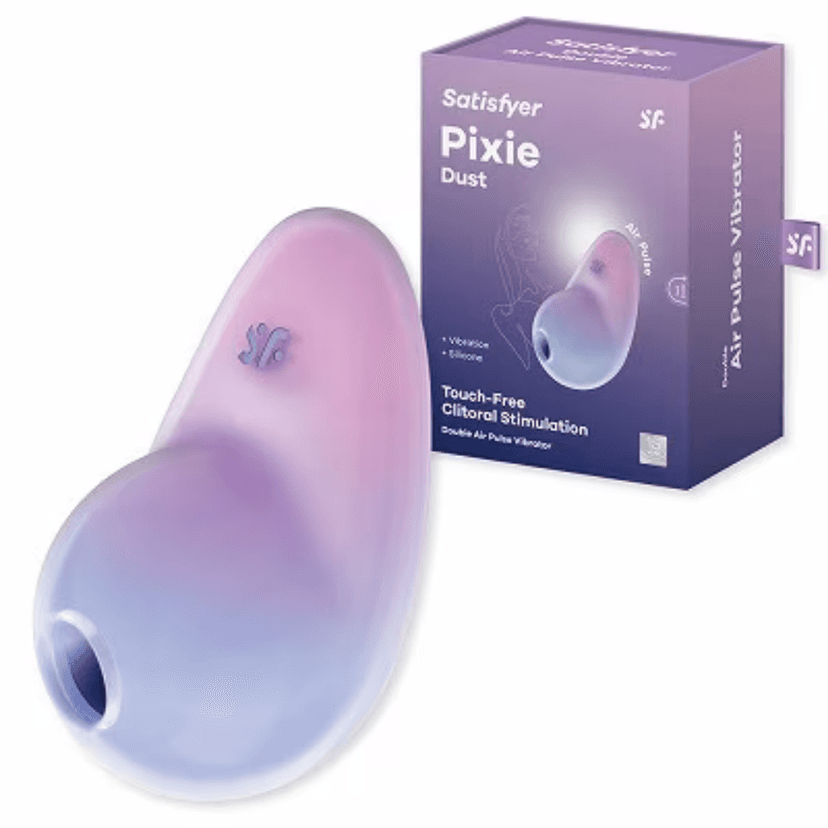 Satisfyer - Pixie Dust 空氣脈衝吸啜與震動陰蒂刺激器 紫粉色