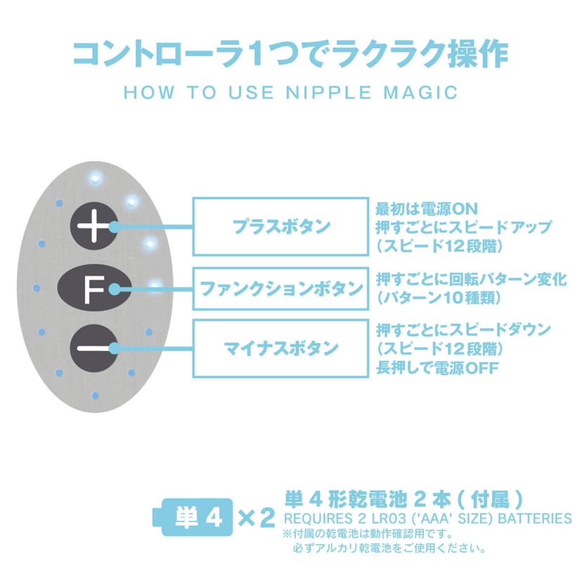 SSI Japan - 乳頭魔法 遙控迴旋乳頭刺激器 (乙愛麗絲特別版)