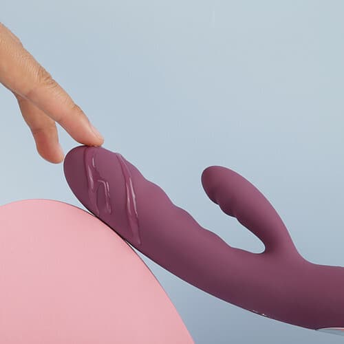SVAKOM - Avery 抽插式兔耳按摩棒 - 紫色