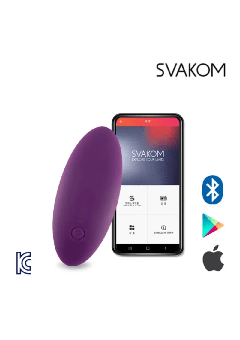 SVAKOM - Edeny APP控制穿戴式陰蒂震動器 紫色