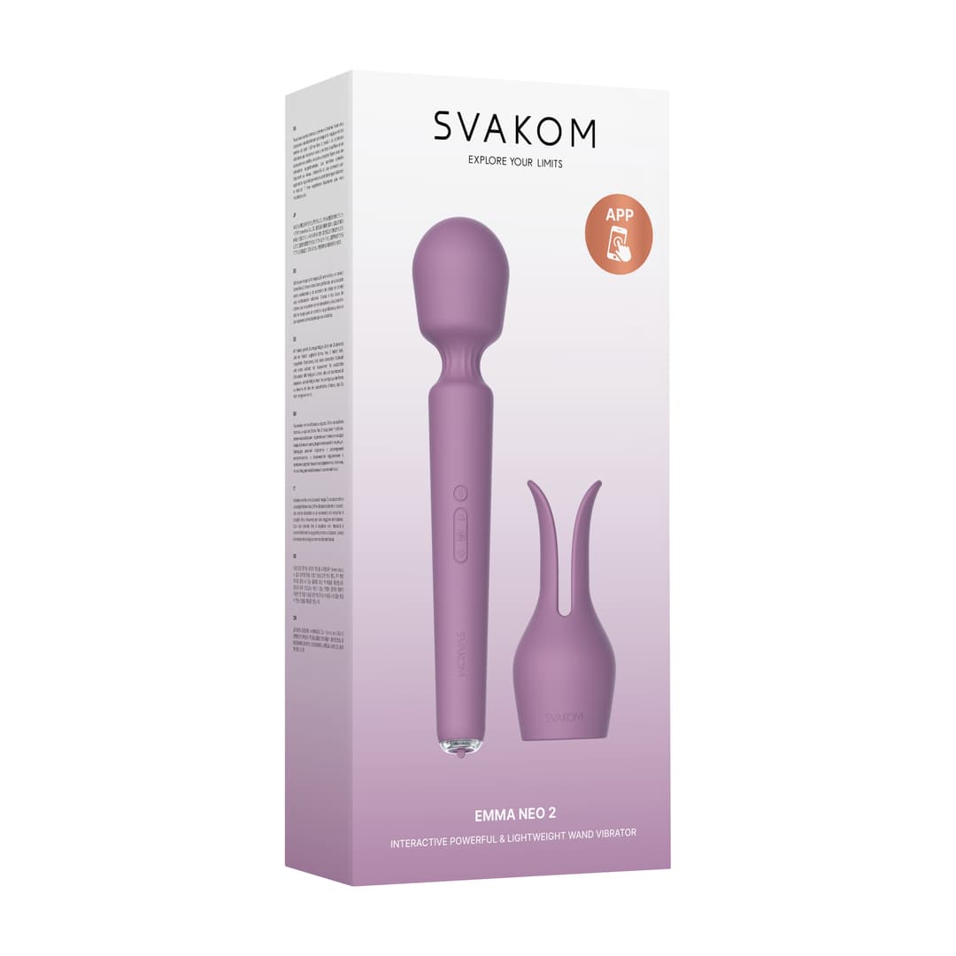 【巨大化】SVAKOM Emma Neo 2 交互式震撼AV按摩棒 - 粉紅色